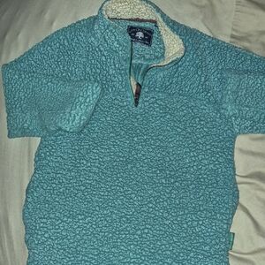 Women's Cozy Blue Sherpa Pullover